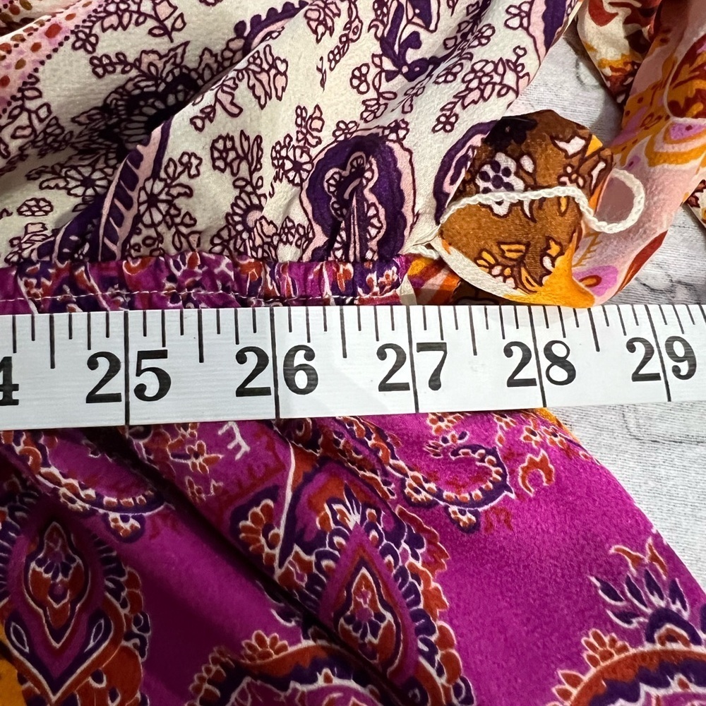 Fashion Nova Always On Vacation Romper - Purple/combo Silk Soft Size XL - Picture 11 of 12